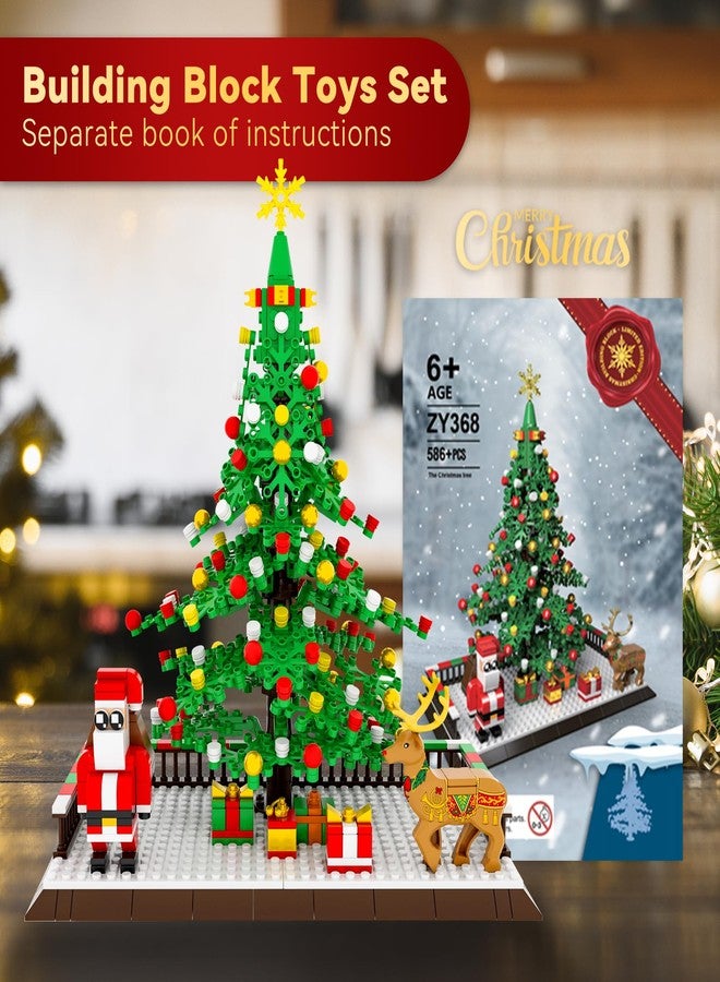 Eelexa Christmas Tree Building Block: Festive Figures Building Set with Santa Claus, 586 PCS for 6+ Ages Kids, Boys, Girls, Adult - Image 3